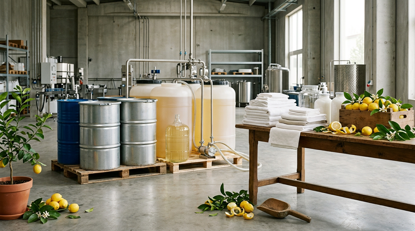 Organic Lemon Essential Oil for Laundry Care Formulators