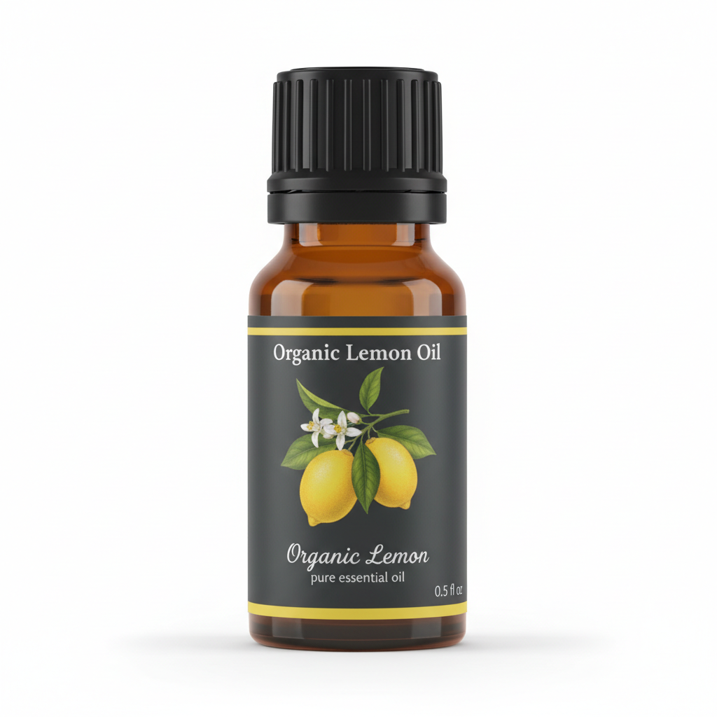 Organic Lemon Essential Oil 0.5 oz