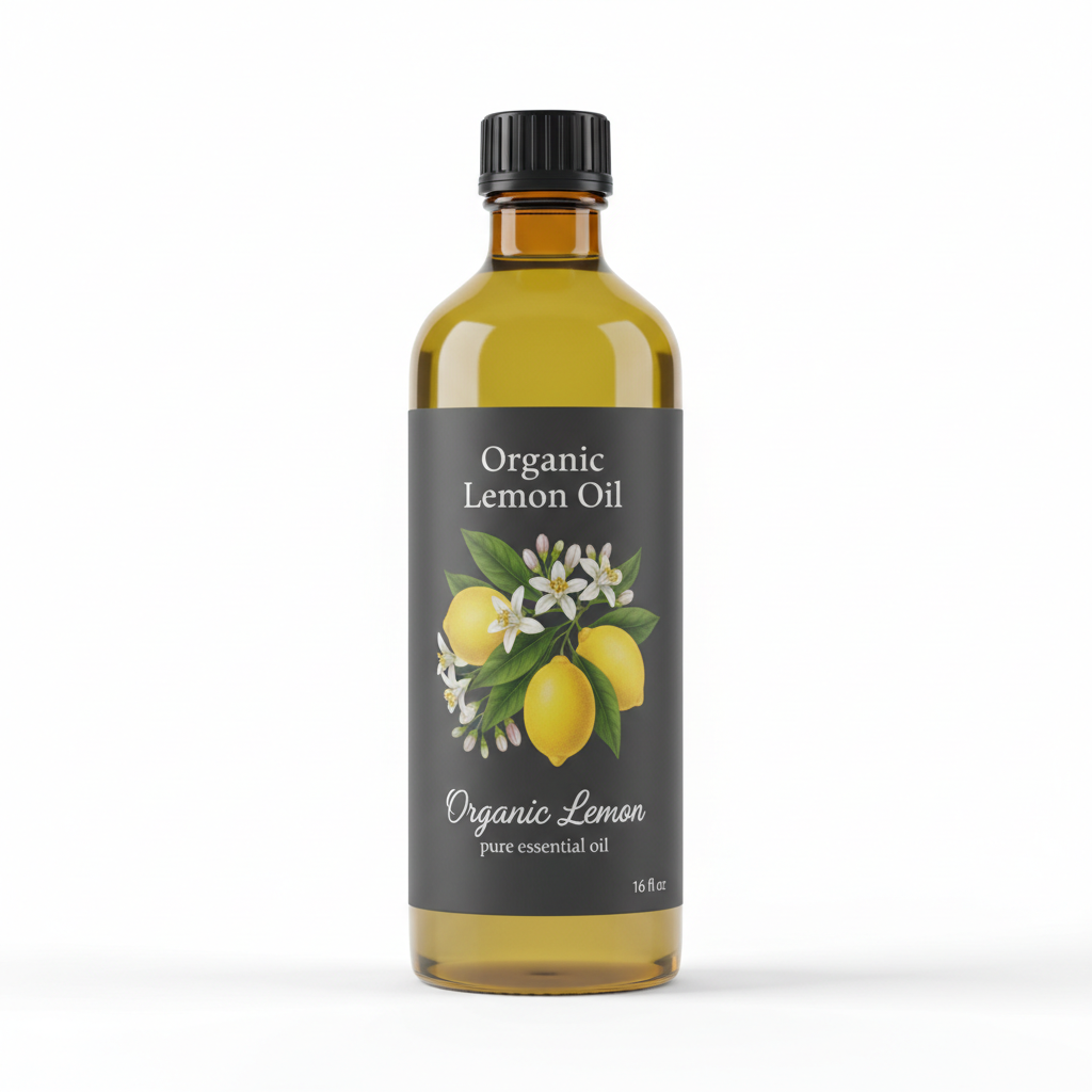 Organic Lemon Essential Oil 16 oz